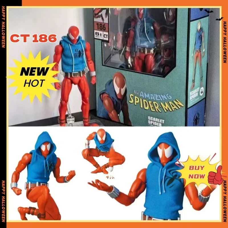 

New CT toy 186 Scarlet Spider Man Anime Action Figurine Fashion Exquisite Desktop Decoration Toy Surprise Boy Birthday Toy Gifts