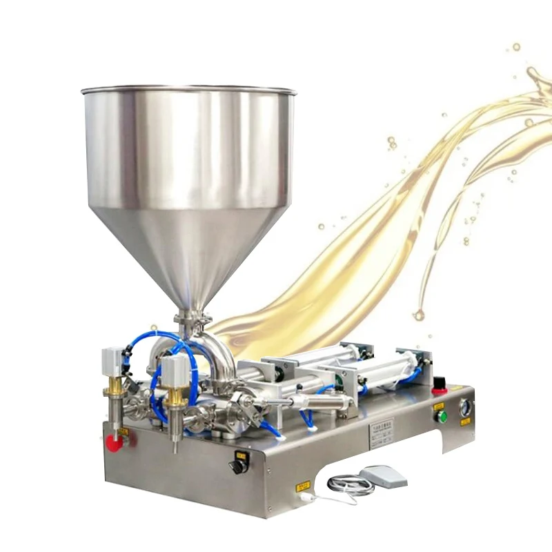 Efficient Multifunctional Double-head Paste Filling Machine Pneumatic Piston Type Paste Filling Machine