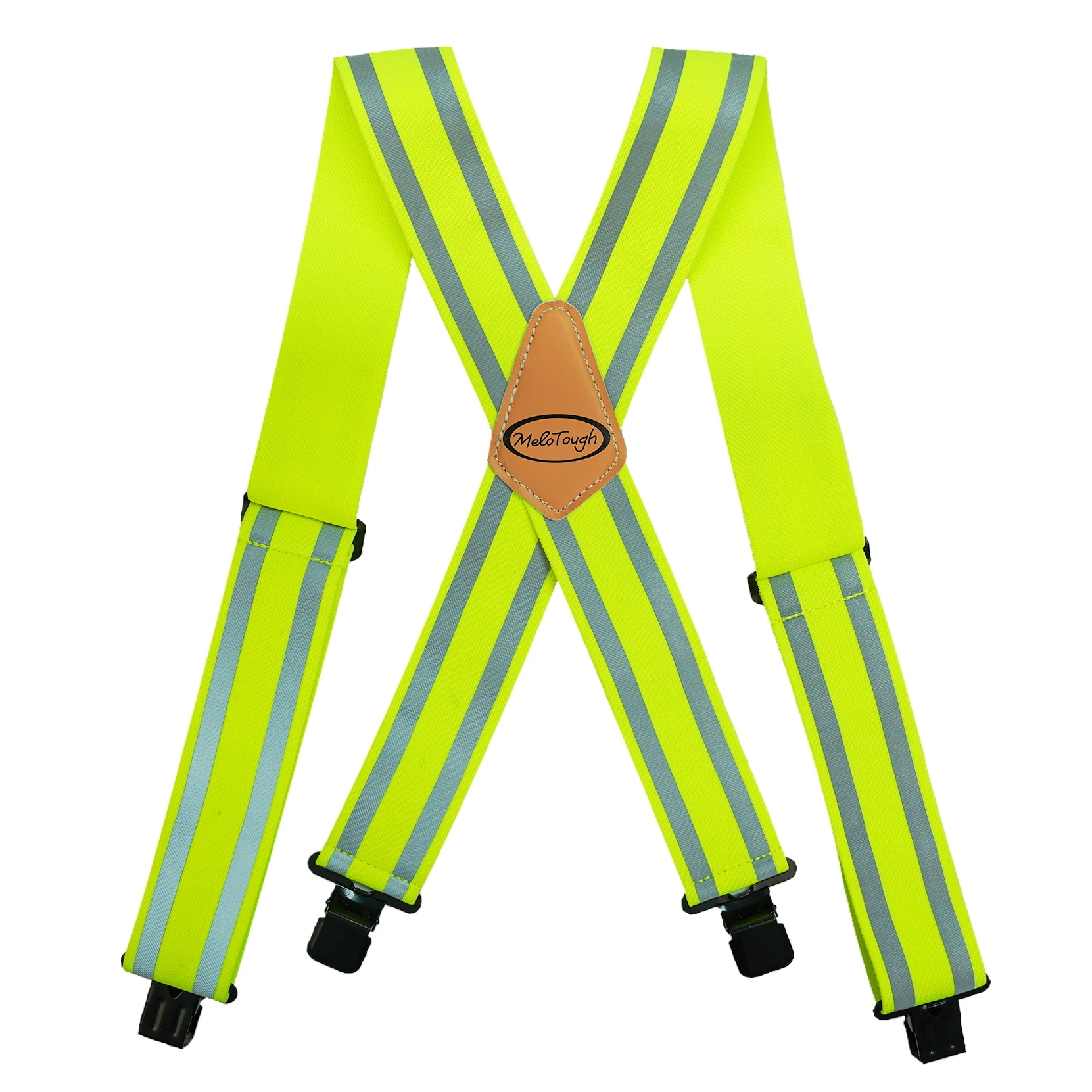 

MELOTOUGH Men's Suspenders Work Safety Reflective Shoulder Brace Elastic Wide Adjustable X Type Strap Tool Sling Brace