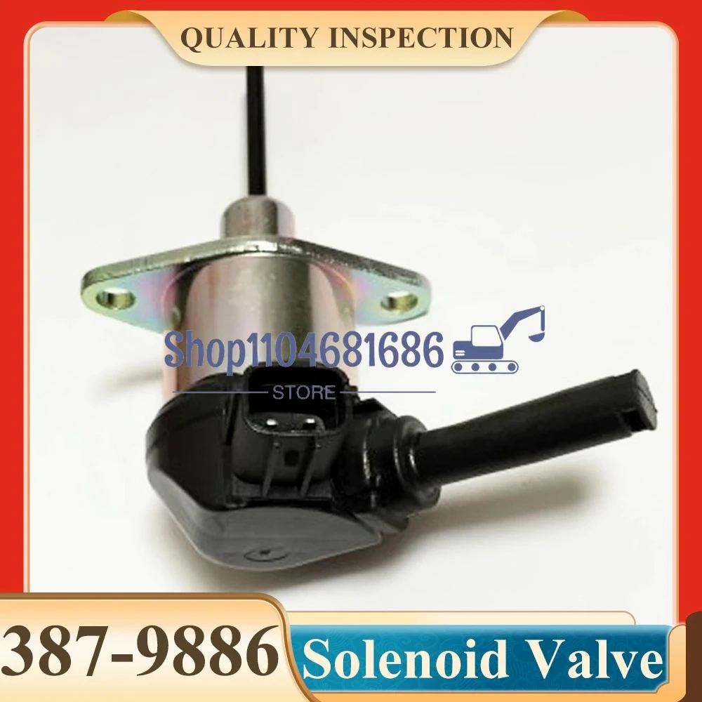 

387-9886 3879886 1G772-60012 Stop Solenoid Valve for E307E 908H2 V3300 Excavator Parts
