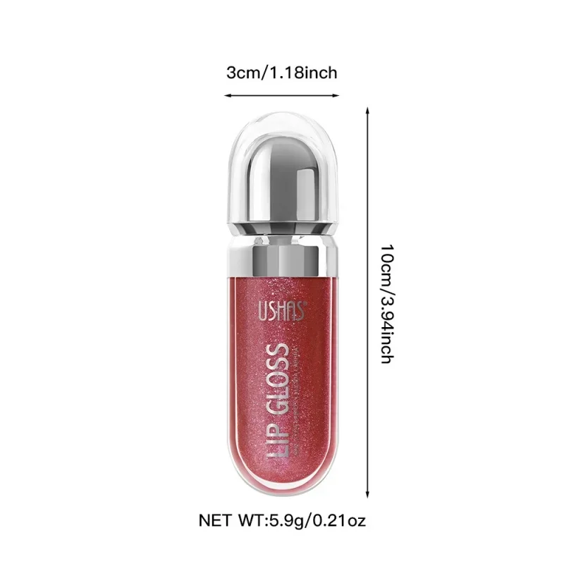 Sweet Sparkling Lip Glaze Mirror Lip Shine ลิปกลอสโปร่งใสลิปกลอส Water Gloss Moisturizing Lip Glaze เครื่องสําอาง