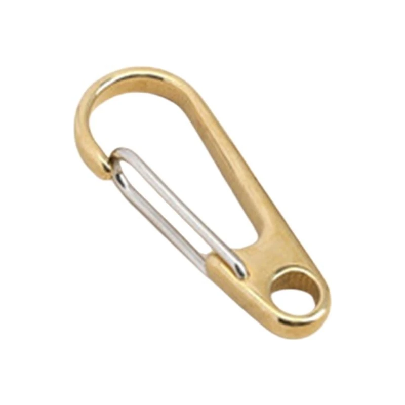 F1CF Split for Key Curtain Clasp Carabiners Clips Brass Multifunctional Deco Too