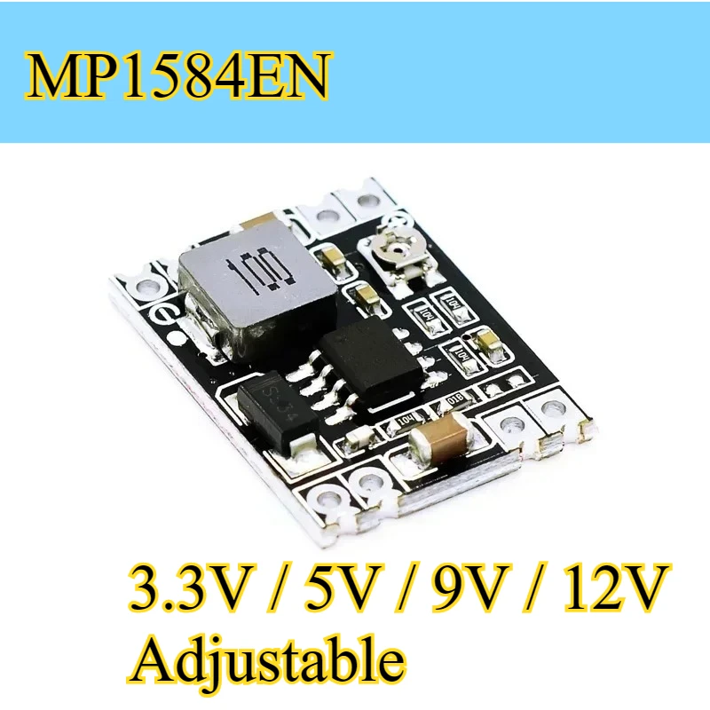 1PCS DC-DC 3A Buck Step-down Netzteil Modul MP1584EN 24V 12V 9V bis 3,3V5V Einstellbare ausgang Konverter für Spannung Regulierung