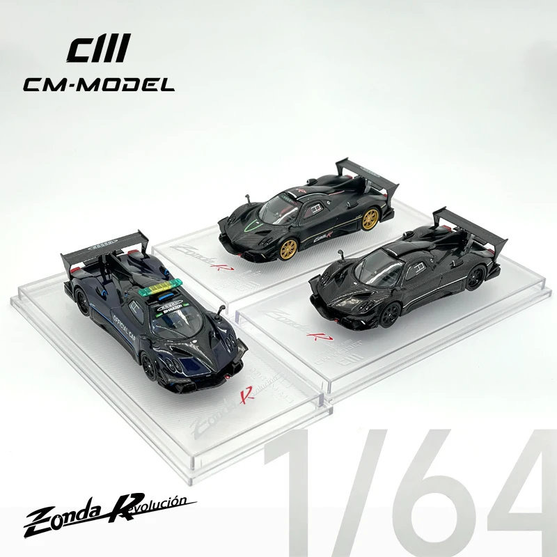 Pagani CM-Model 1:64 Zonda R Revolución Series Collectible Model Vehicles Alloy Track Hypercar Diecast Multiple Carbon Finishes