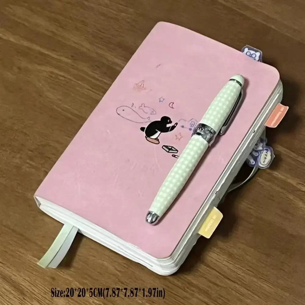 Buku Catatan Penguin Desain Lucu Perencana Penguin Gaya Sederhana Portabel Halaman Kosong Siswa Perencana Organisasi Pribadi Sampul Keras