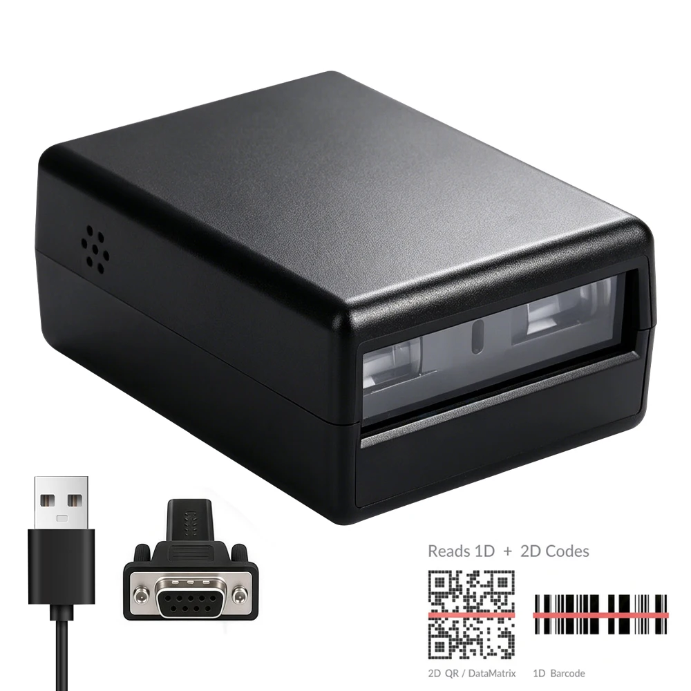 EVAWGIB Embedded Barcode Scanner BarCode Reader Code Reader Fixed Mounted Code Engine Module USB 1D/2D QR PDF417 Code Scan