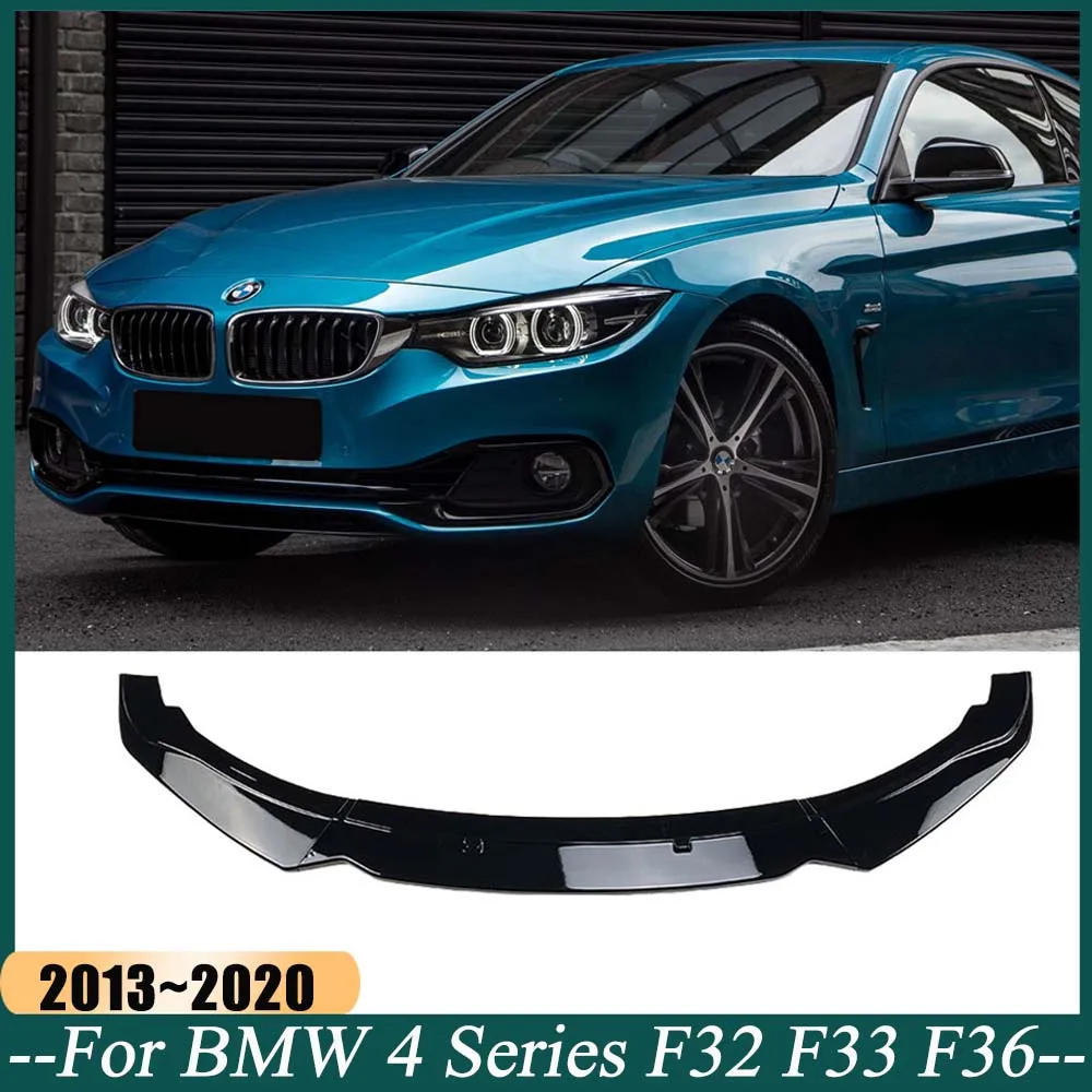 

Car Front Bumper Lip Body Kit Spoiler Splitter Diffuser For BMW 4 Series F32 F33 F36 420i 425i 430i 420d 435d 2013-2020 Tuning