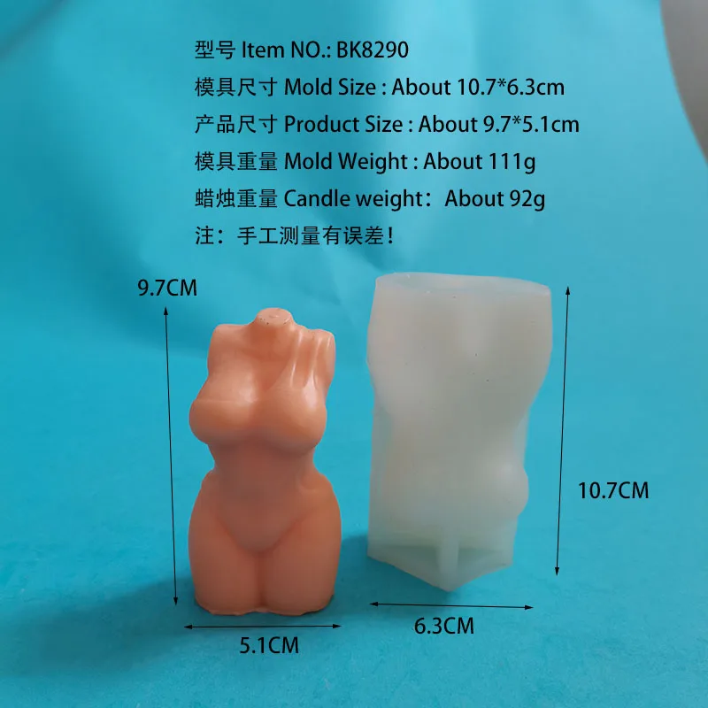 Swimsuit Bikini Body Candle Silicone Mold for Handmade Desktop Decoration Gypsum Epoxy Resin Aromatherapy Candle Silicone Mould