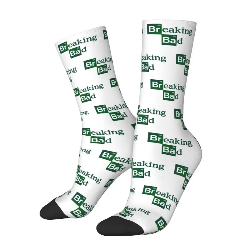 Calcetines de vestir con estampado 3D para hombre, medias divertidas, cálidas, transpirables, Breaking Bad