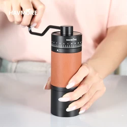 Professional Manual Coffee Grinder Upgrade All-metal Body Anti-slip Design Portable Grinder Burr Inside