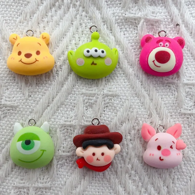 10 pieces of cartoon image series small pendant DIY accessories 10PCS resin manual materials