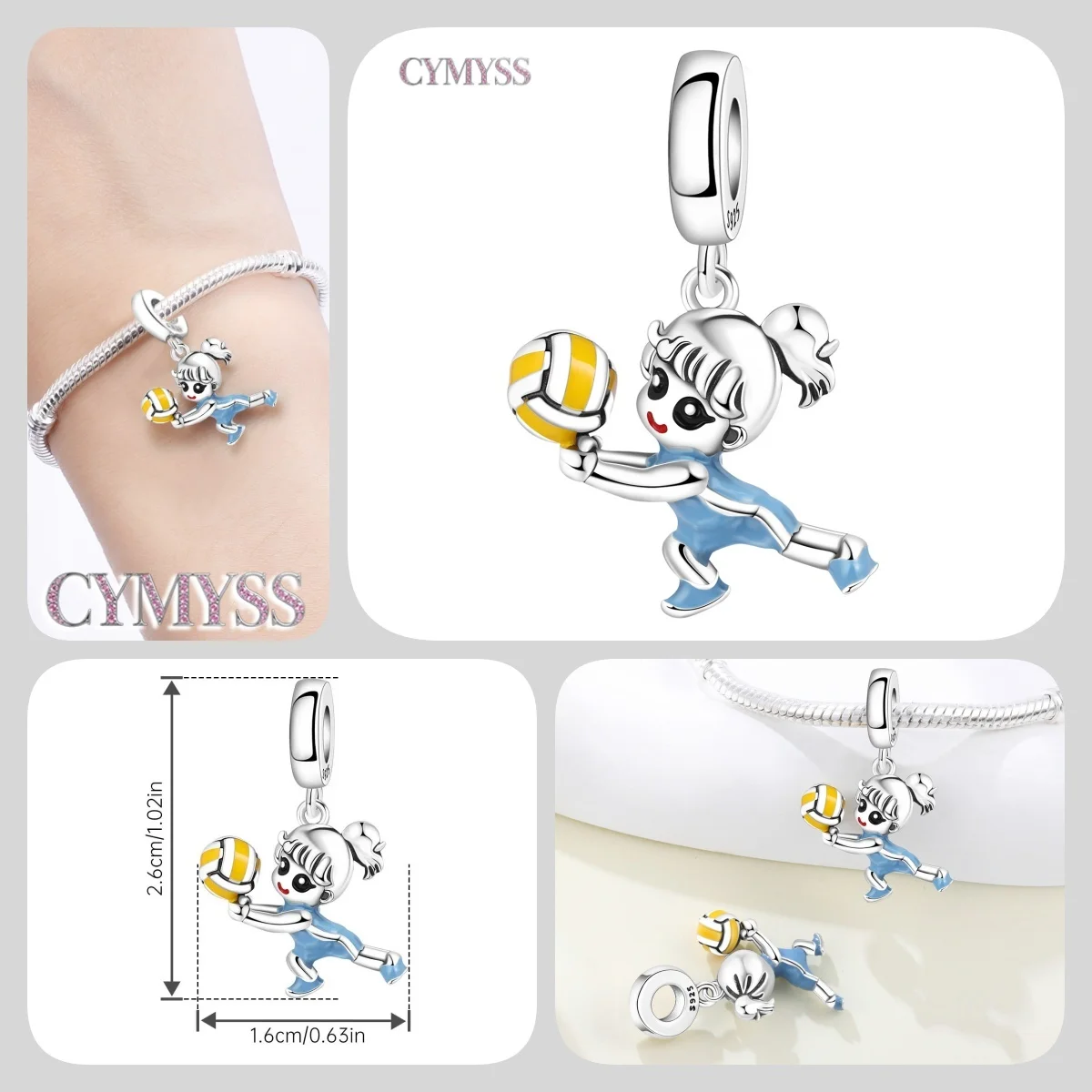 HEIßER 925 Sterling Silber Cartoon Charakter Arzt Krankenschwester Paare Perlen Fit Frauen Armbänder Charms DIY Geburtstag Party Geschenke Schmuck – Detail 30