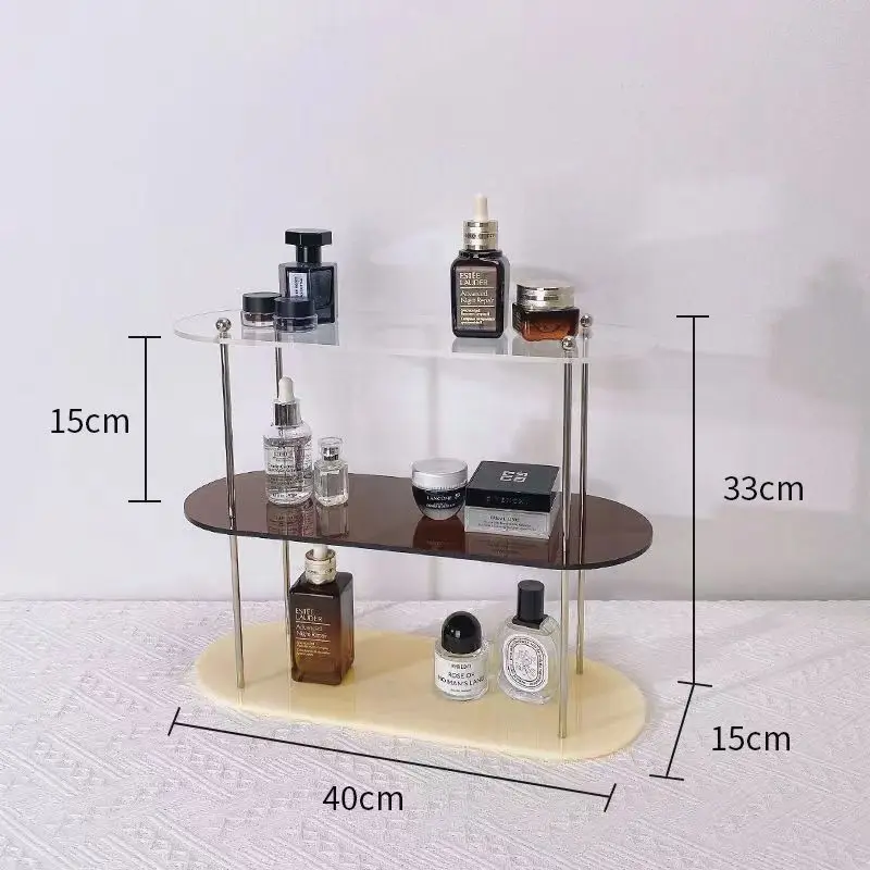 INS style storage rack acrylic shelf bathroom countertop perfume display shelf multi-layer coffee cup holder