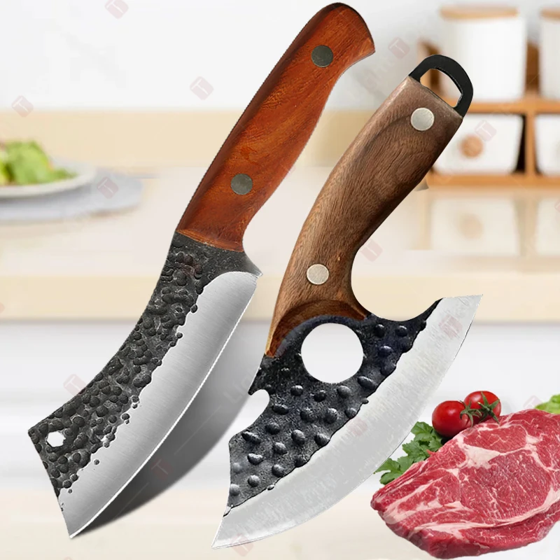 

WXCOO Multi-functional Kitchen Boning Knife Butcher Knife Wooden Handle Accessories Stainless Steel Fish Slicing Meat Cleaver