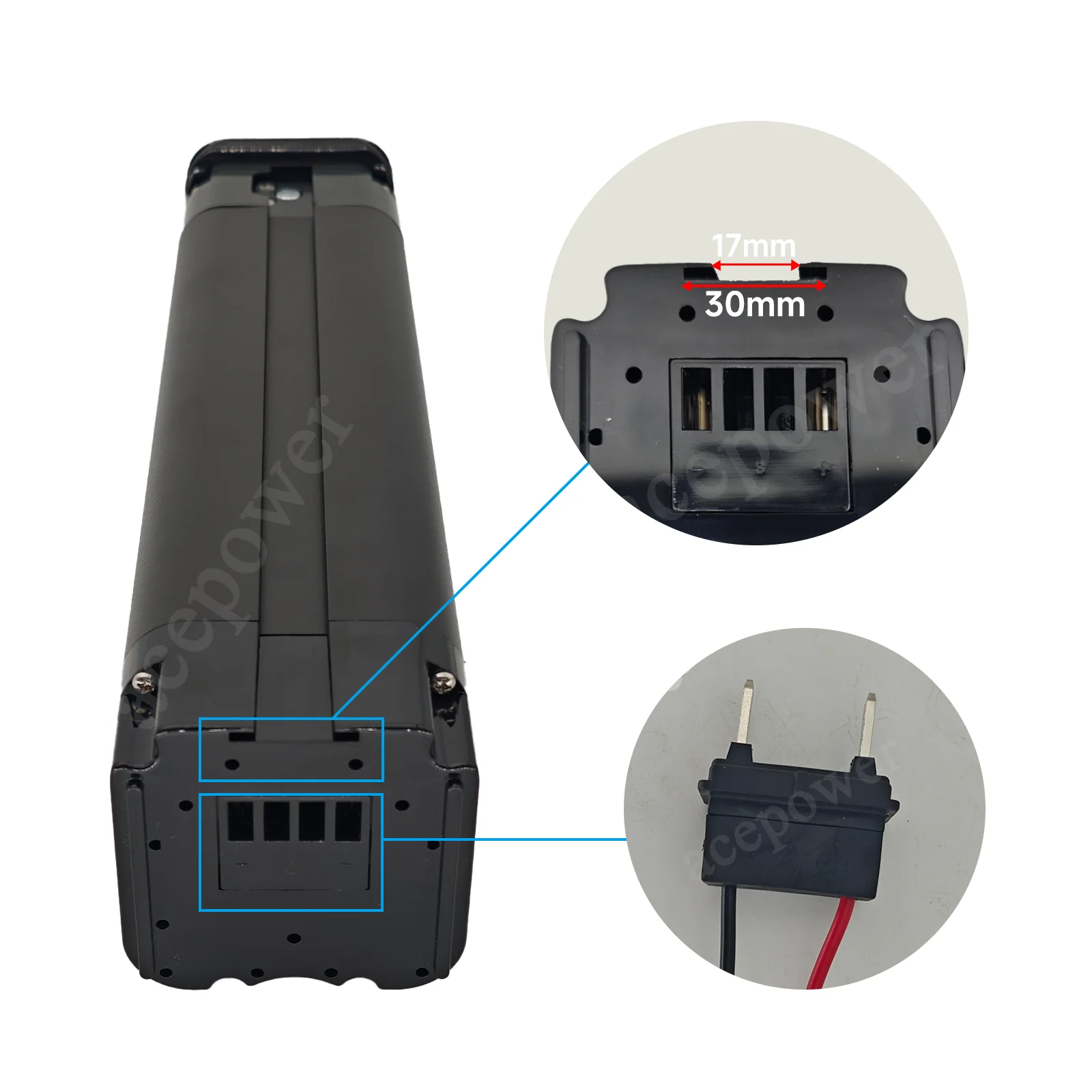 E-Bike Akku für TELEFUNKEN Multitalent ZÜNDAPP Z510 36V 10,4Ah 13Ah 17,5Ah Silberfisch-Akku für TELEFUNKEN Multitalent – Detail 5