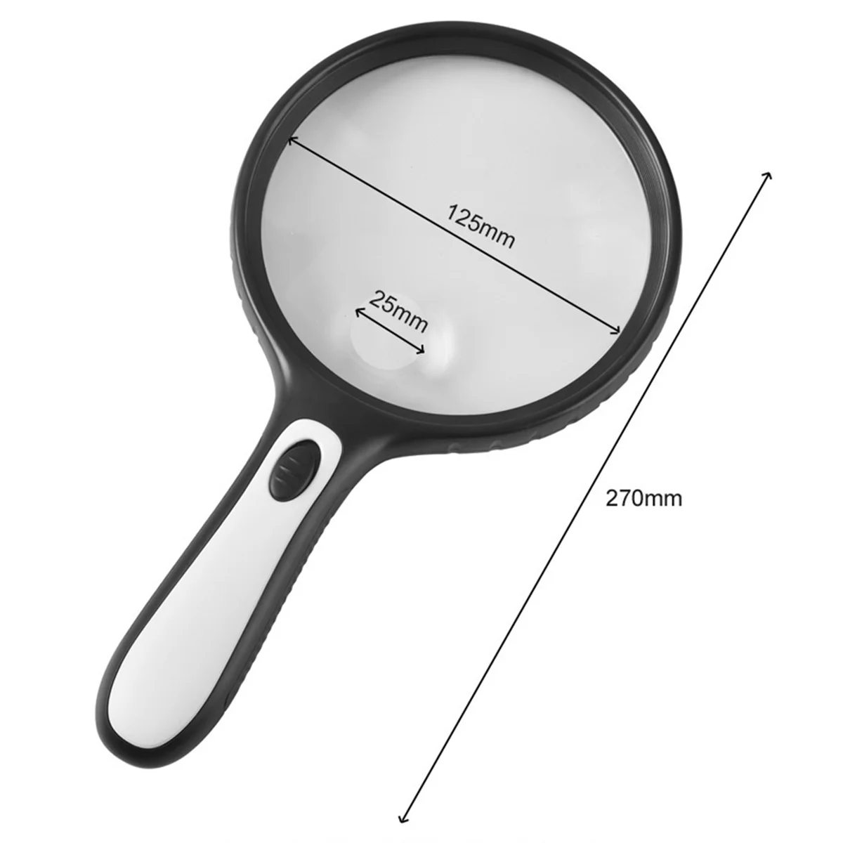 Hot Magnifying Glass with Light,10x 20x Handheld Magnifying Glass with 4 LED High Brightness Lights, for the Elderly to Read