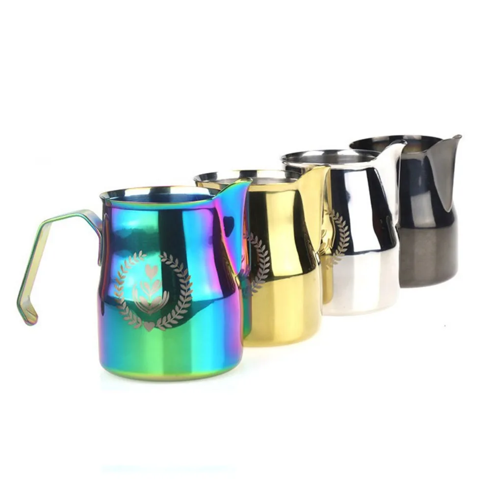 Milk Frothing Pitcher Coffee Milk Jug Stainless Steel 350/500ml Latte Art Cappuccino Coffeeware Coffee Accessories Barista Tools