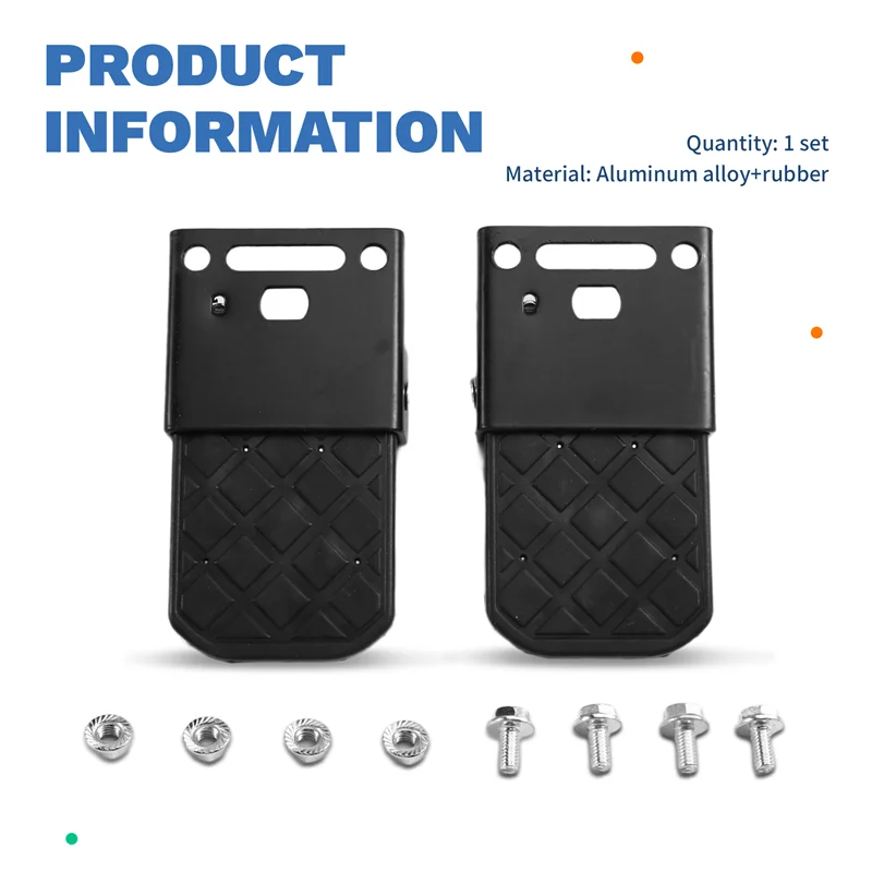 A45F-2PCS شاحنة قابلة للطي السرير خطوة المضادة للانزلاق ل قارب مقطورة الوفير شاحنة صغيرة الباب الخلفي سلم المعسكر RV الأجزاء الخارجية