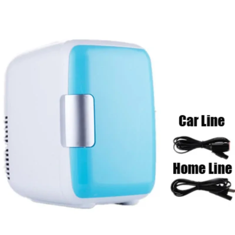 4L Car Refrigerators Car Cooler Ultra Quiet Low Noise Car Mini Refrigerators Freezer Cooling Heating Box Fridge Home Outdoor