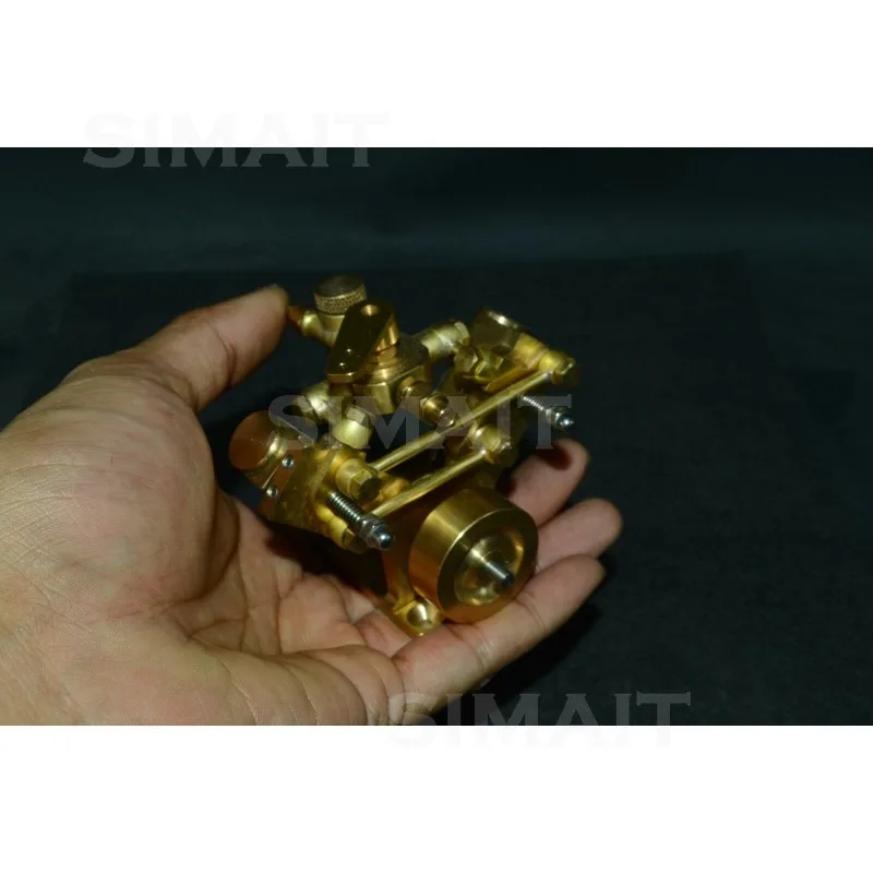 M2B Full Upgrade Brass Twin-Cylinder Swing Steam Engine Model, Power Source for 600~900mm Model Ships