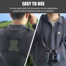 Binocular Harness Strap Adjustable Telescopic Strap Harness Breathable Lightweight Durable Comfortable with Leather for Outdoor