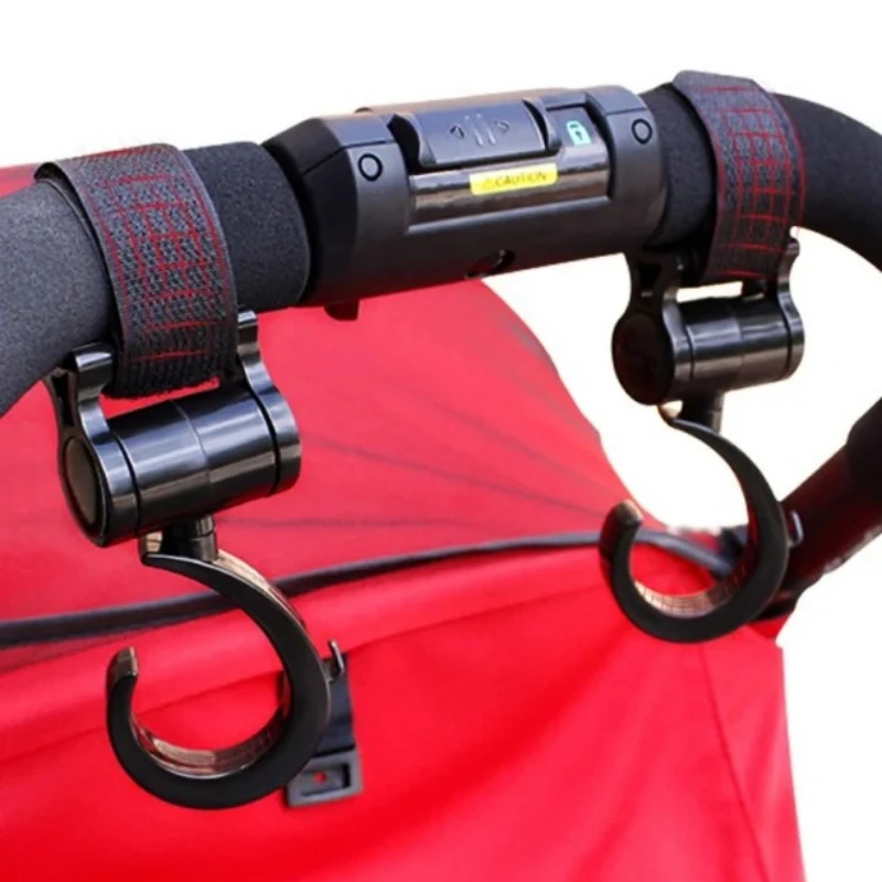 1PCS/2PCS/5PCS/10PCS Cartoon Stroller Accessories Degree Large Hook Umbrella Car Hook and Loop Stroller Hook