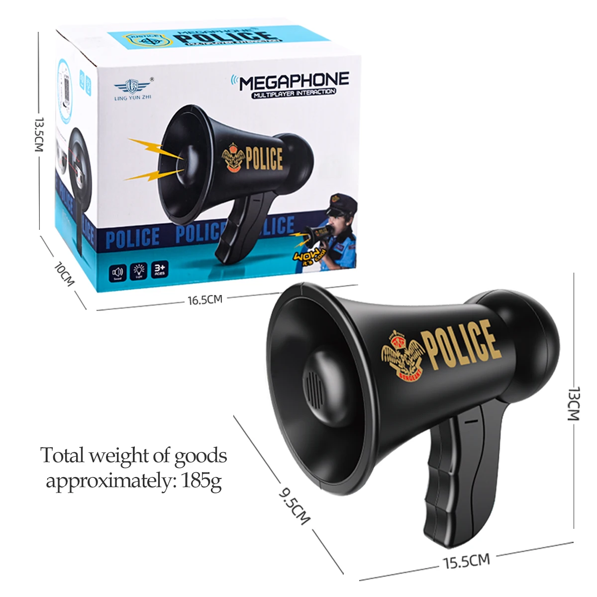 スピーカー子供のおもちゃ、メガホン拡声器おもちゃクールなボイスチェンジャーラウドスピーカースピークまたはサイレン音声ギフト男の子と女の子へ