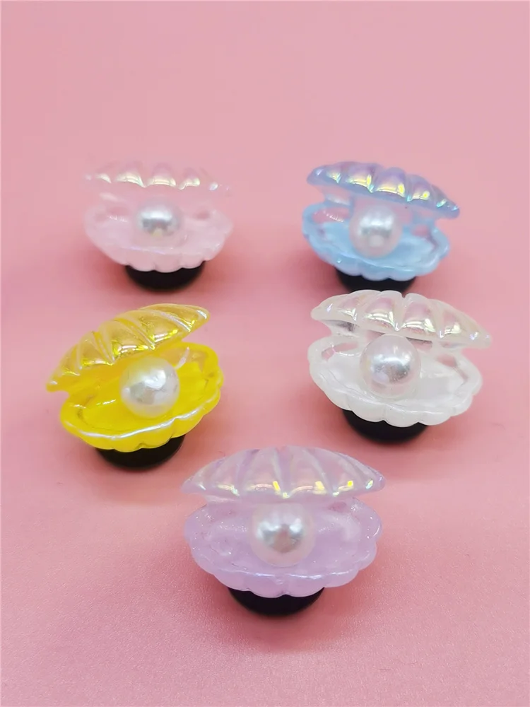 Original Pearl Shells Shoe Charms Diy Garden Shoes Decorations Colorful Buckle Decor Diy Clog Shoes Accessories Kids Adult Gift