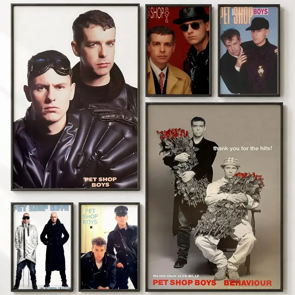 Music Artist Pet Shop Boys Poster HD poster wall art self-stick no-residue for home cafe office great gift