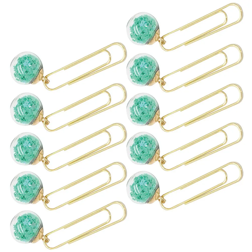 

10 шт. закладок-шариков с кристаллами, милые скрепки для блокнотов, календарей, маркеров, наклеек для скрапбукинга, заметок, органайзер для офиса и школы