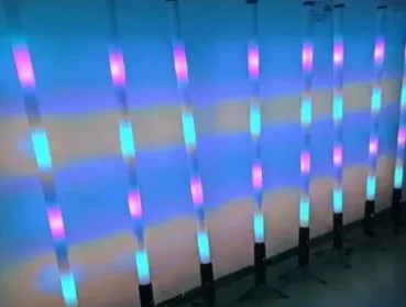 

360 ° Полноцветная светодиодная пиксельная радужная полосовая трубка, беспроводная RGBWA, теплая белая УФ-матричная лампа, вечерние, DJ, сценическое освещение