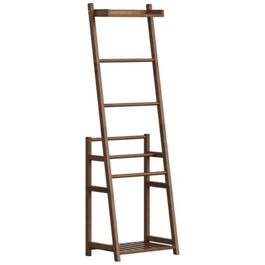 

Blanket Ladder 3-Tier Towel Rack Bamboo Blanket Rack Blanket Stand Blanket Ladders for Bedroom Quilt Ladder for Living Room Bed
