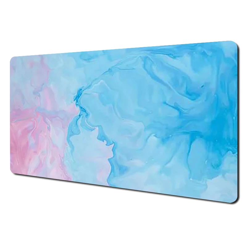 Kleurrijke muismat gamer toetsenbord kantooraccessoires mousepad 900x400 computer tafelkussen bureaumat bureau gaming desktop blauw