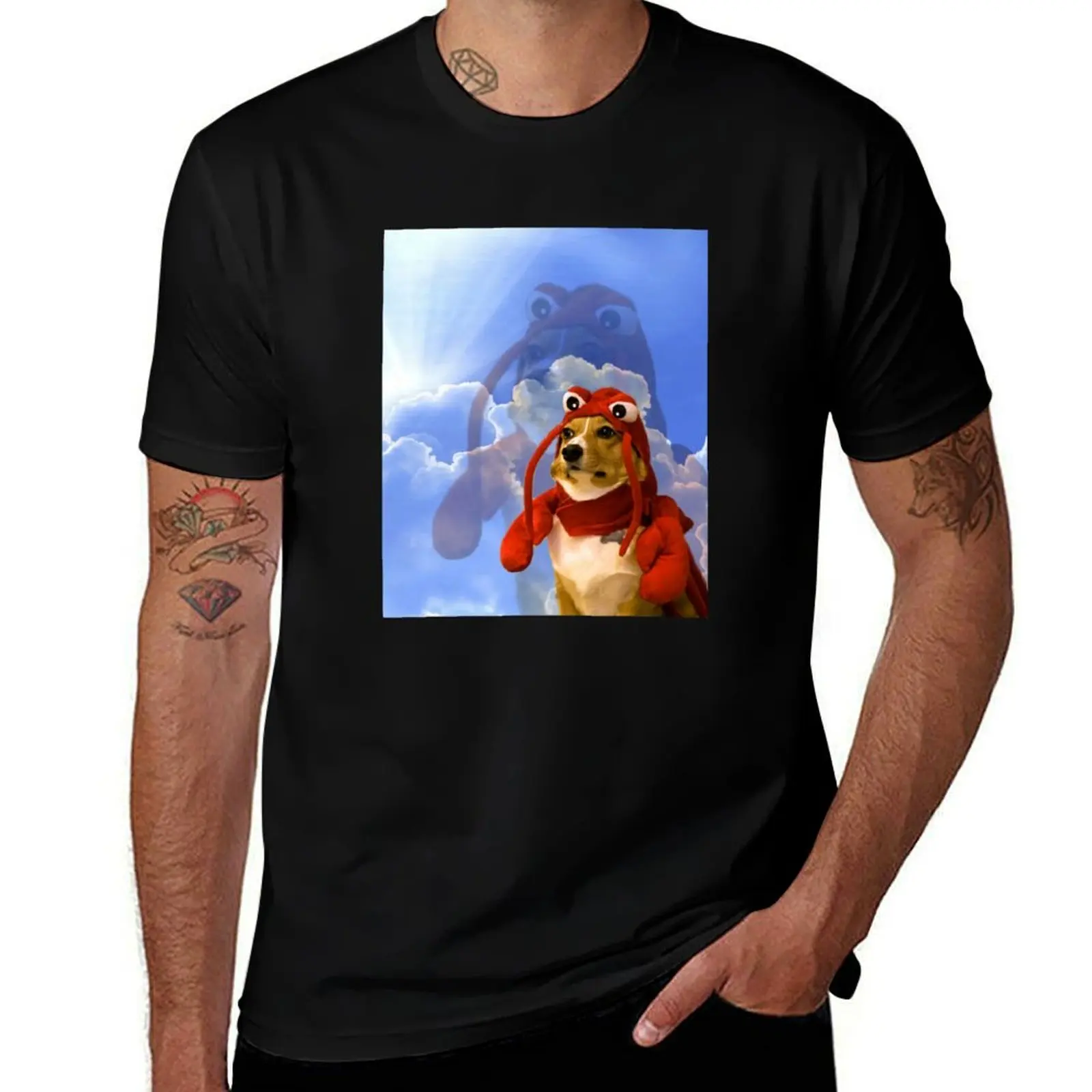

Lobster Corgi T-Shirt hippie clothes sublime oversized graphic tee Personalized t-shirt sweat shirts, men