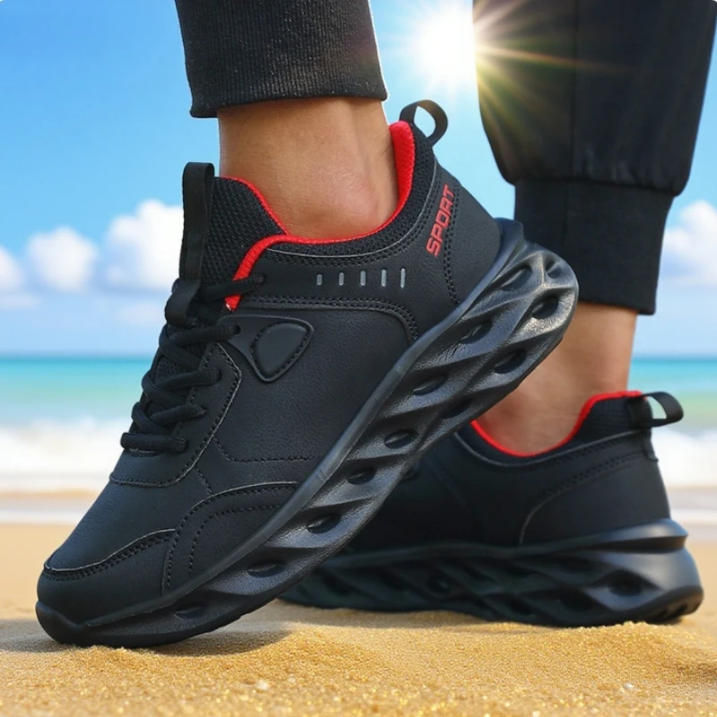 Hohe Qualität Frauen Turnschuhe Neue Slip auf Atmungsaktive Mesh Männer Licht Dämpfung Tennis Wanderschuhe Einfarbig Turnschuhe Männer