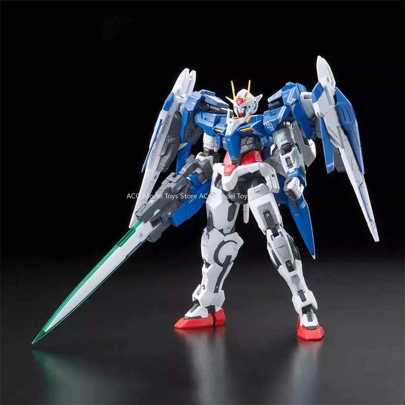 In Stock Bandai RG 1/144 00 Raiser Gundam 00 Anime Action Figure Model Assemble Toys Collection Gift