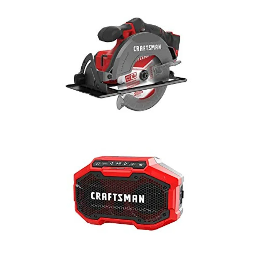 

V20 6-1/2-Inch Cordless Circular Saw with Bluetooth Speaker Tools Only CMCS500B and CMCR001B