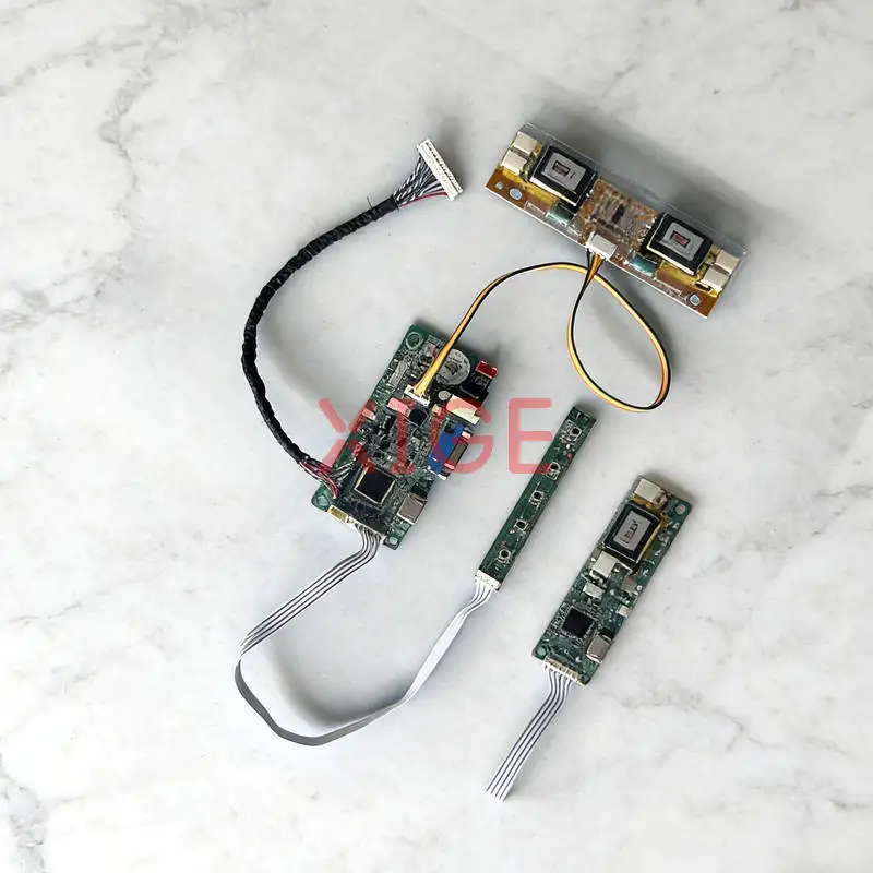 

LCD Display Drive Controller Board Fit HT17E11 HT17E13 HT17EX1 HT17E12 VGA+HDMI 1280*1024 1280x1024 30 Pins LVDS 4-CCFL Kit DIY