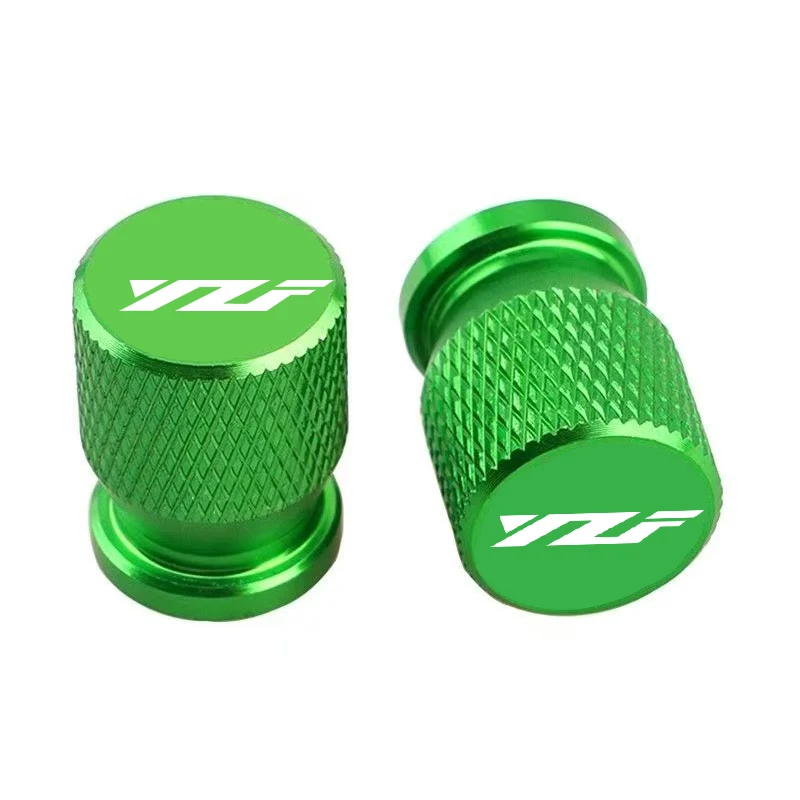 Para yamaha yzf r3 r25 r6 r1 r125 250 2 pçs tampa da válvula do pneu da motocicleta de alumínio à prova de poeira universal