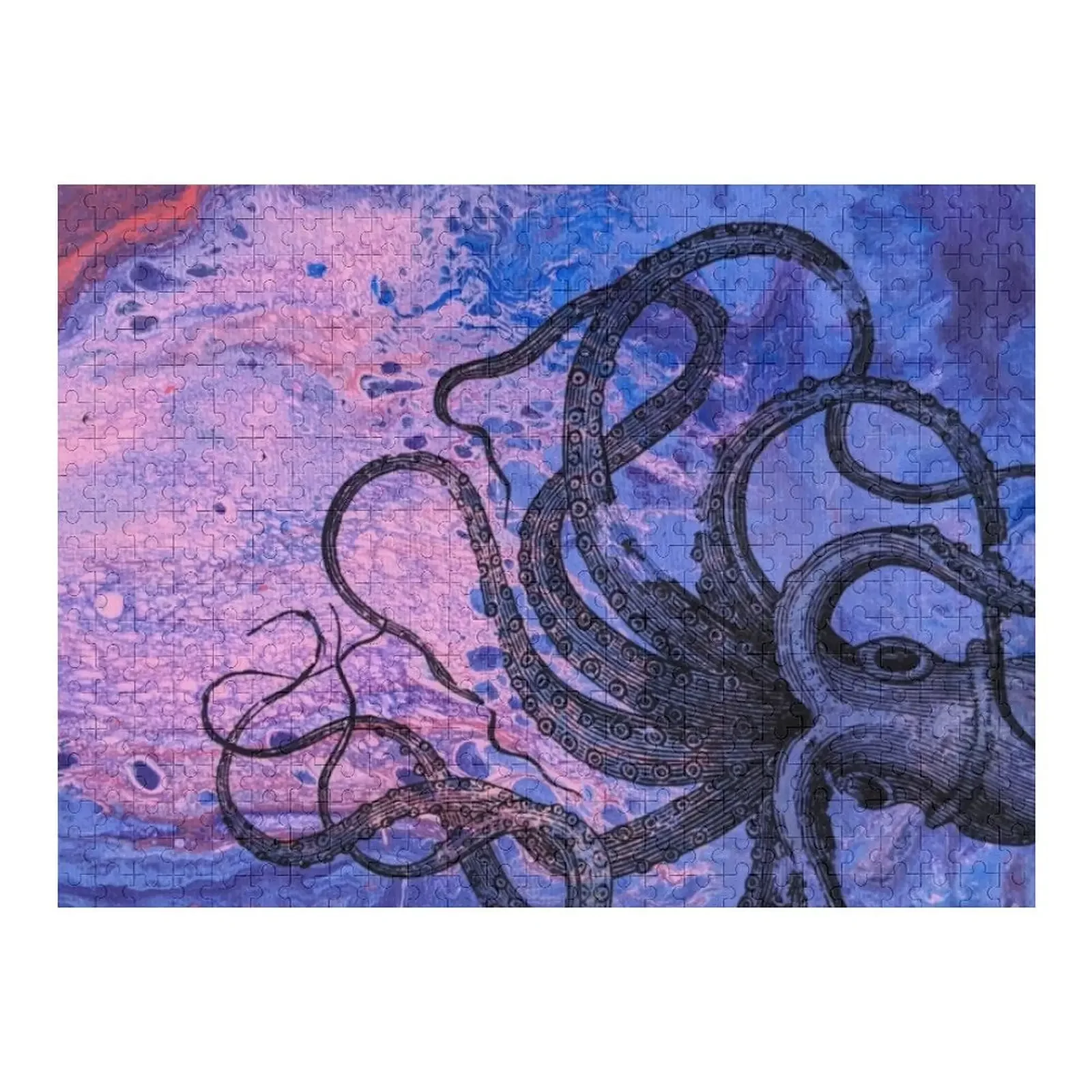 

Deep Blue Sea Octopus Jigsaw Puzzle Wooden Jigsaws For Adults Game Children Puzzle