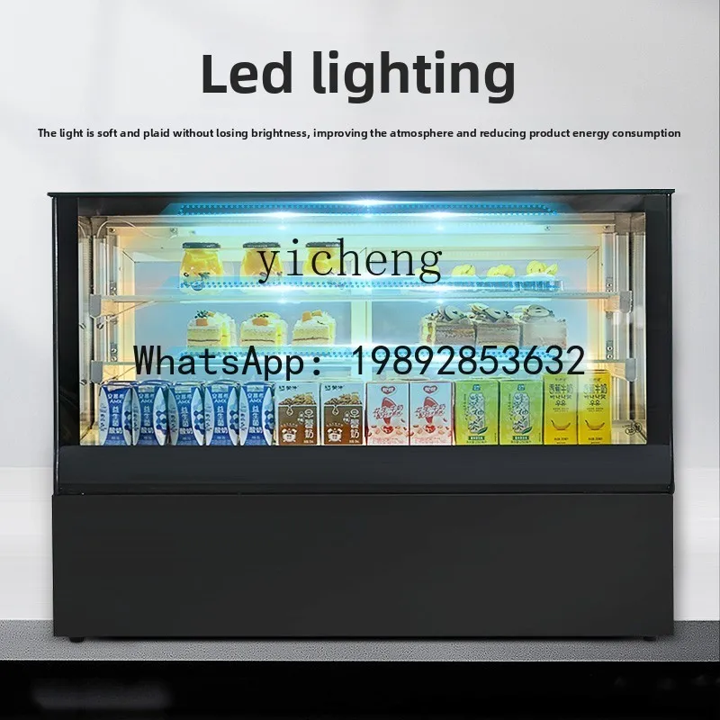 cake display cabinet small dessert display cabinet desktop dessert refrigerator fruit fresh-keeping cabinet