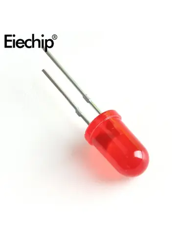 50PCS LED Diode 5MM Blue Green Orange Red White Yellow F5 Led Light Emitting Consumer Electronics