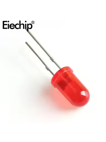 50PCS LED Diode 5MM Blue Green Orange Red White Yellow F5 Led Light Emitting Consumer Electronics