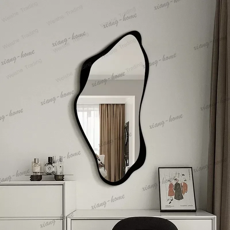 ld Wall-mounted bathroom bathroom high definition vanity mirror irregular decorative mirror