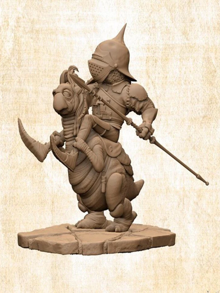 

Resin soldier 1/24 ancient officer fantasy Goblin Knight Model Unassambled Unpainted Figure Building Kit