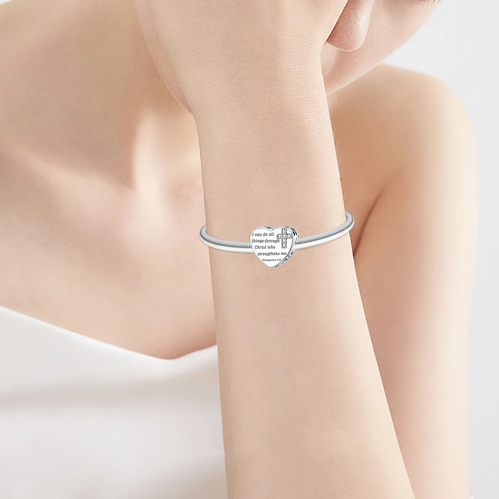 925 فضة حلية حبة قلادة للنساء ، DIY بها بنفسك مجوهرات ، الصليب قلادة ، صالح الأصلي باندورا سوار ، الحب ، بوتيك