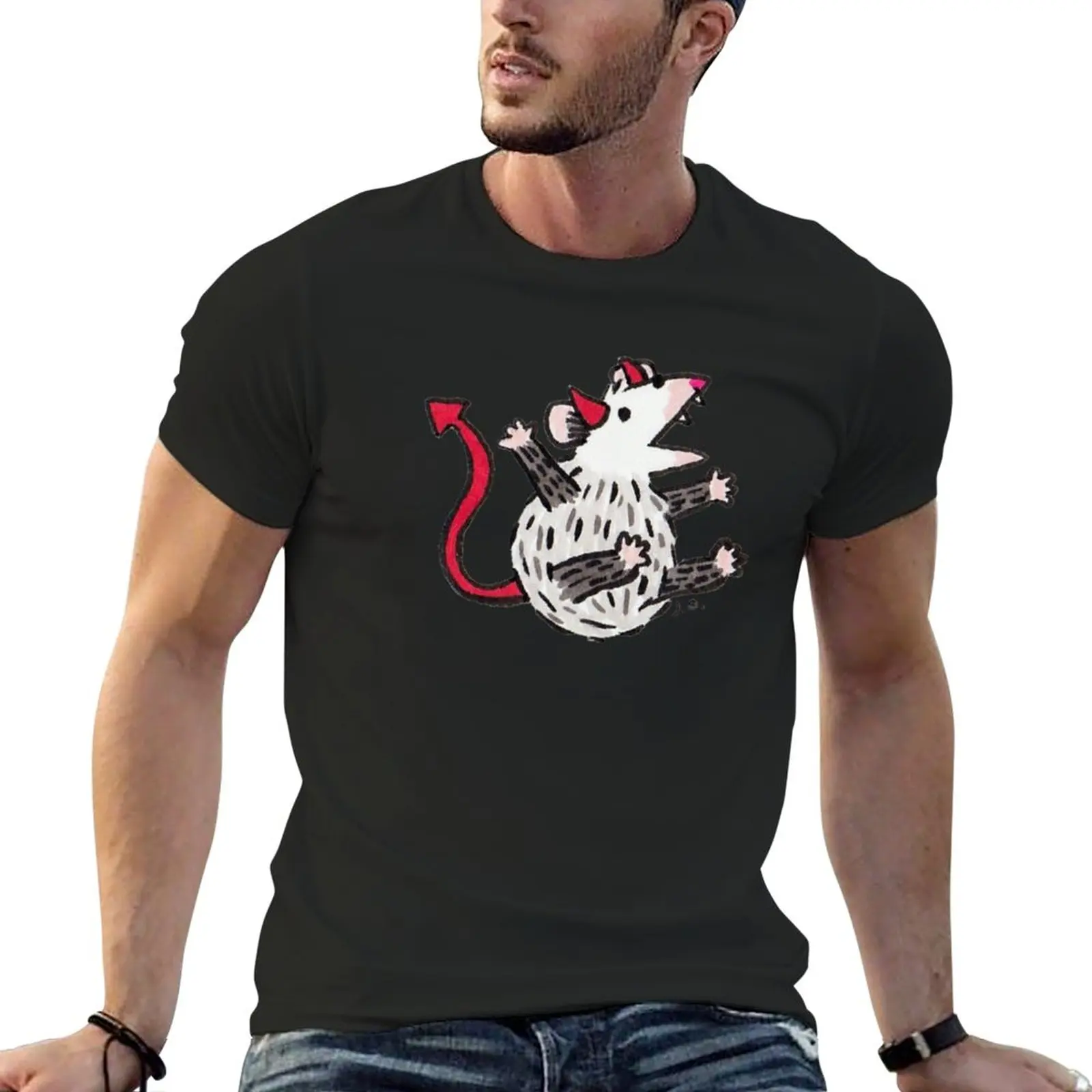 

Devil Possum T-Shirt oversized t shirts plus size t shirts boys white t shirts T-shirt for a boy Men's t shirts