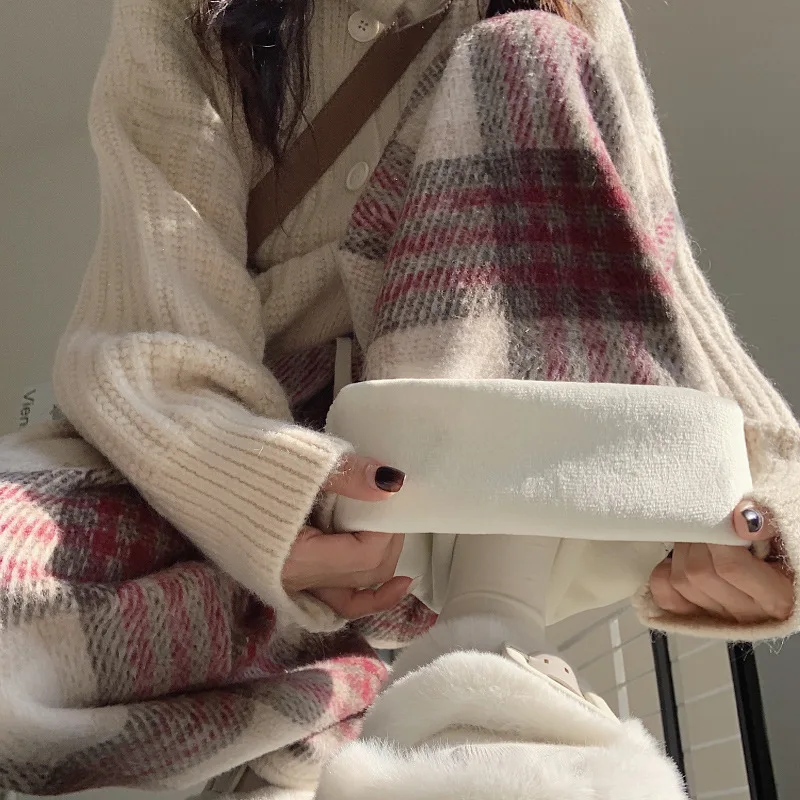 

Широкие брюки, легкие женские зимние бархатные двухэтажные шерпы в скандинавском стиле, вельветовые плюшевые многослойные прочные пуговицы с тиснением