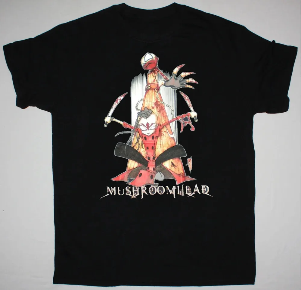 Mushroomhead Music On Stage Black T-Shirt Cotton Unisex  RM437  High Quality 100%Cotton Short Sleeve