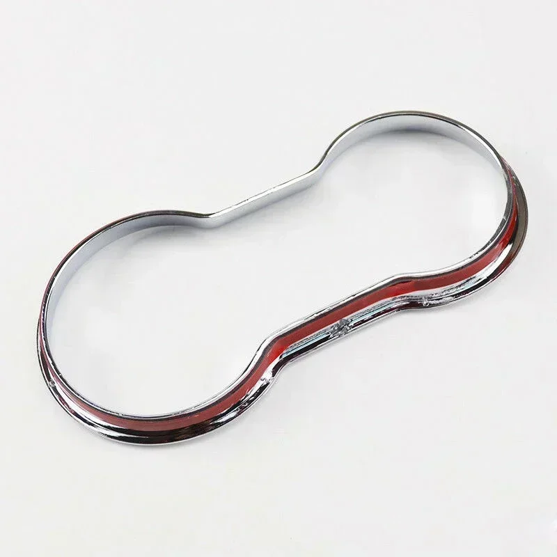 1pc Car Chrome Cup Holder Center Console Cover Trim Suitable For Buick-Encore/ For Opel Vauxhall-Mokka 2012-2018 Interior Parts